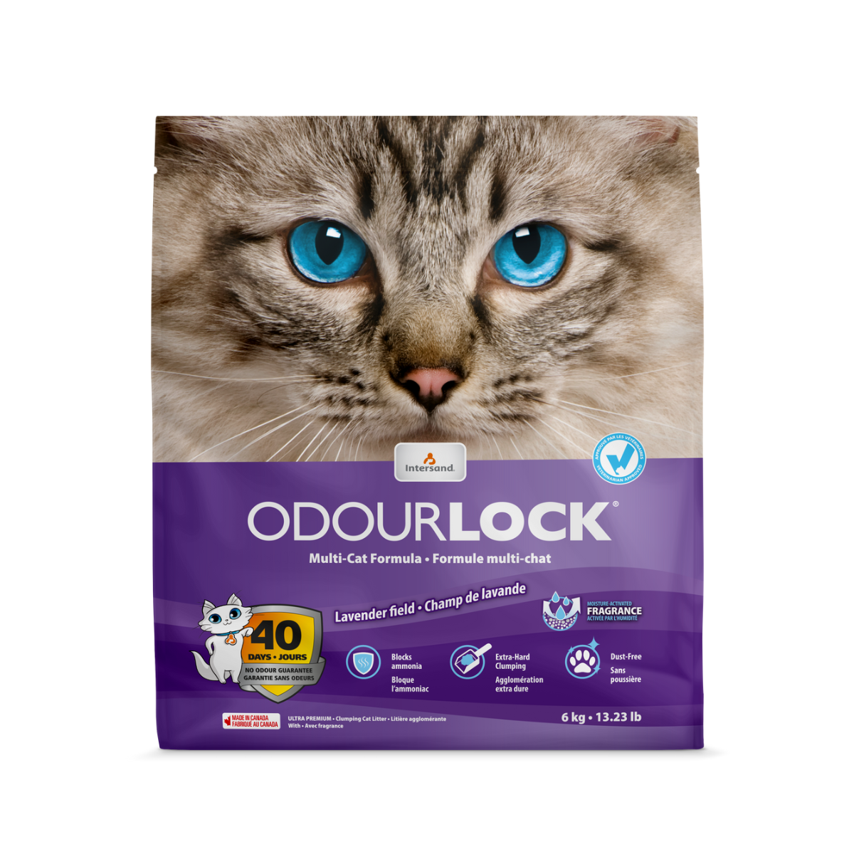 Intersand Odourlock arena aglutinante aroma Lavanda
