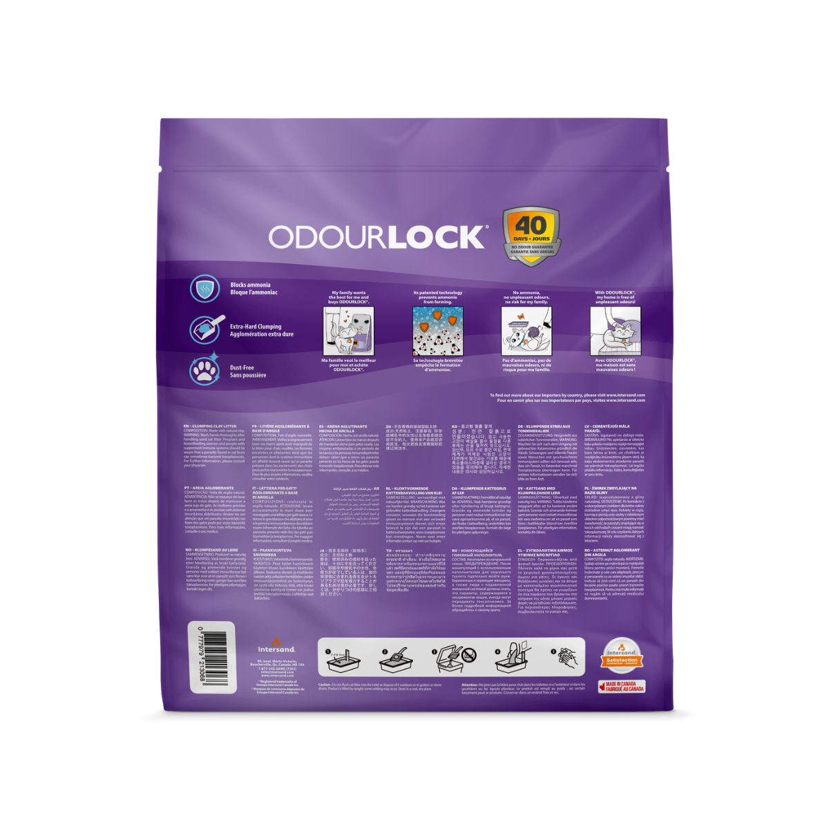 Intersand Odourlock arena aglutinante aroma Lavanda