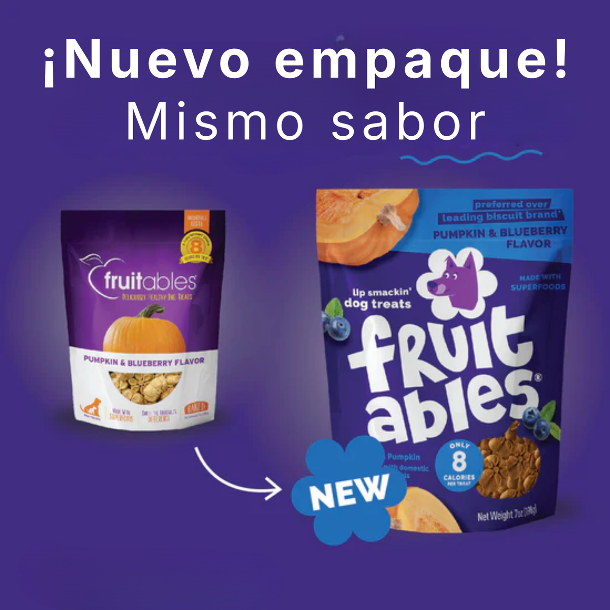 Fruitables Premios naturales Calabaza y Mora azul