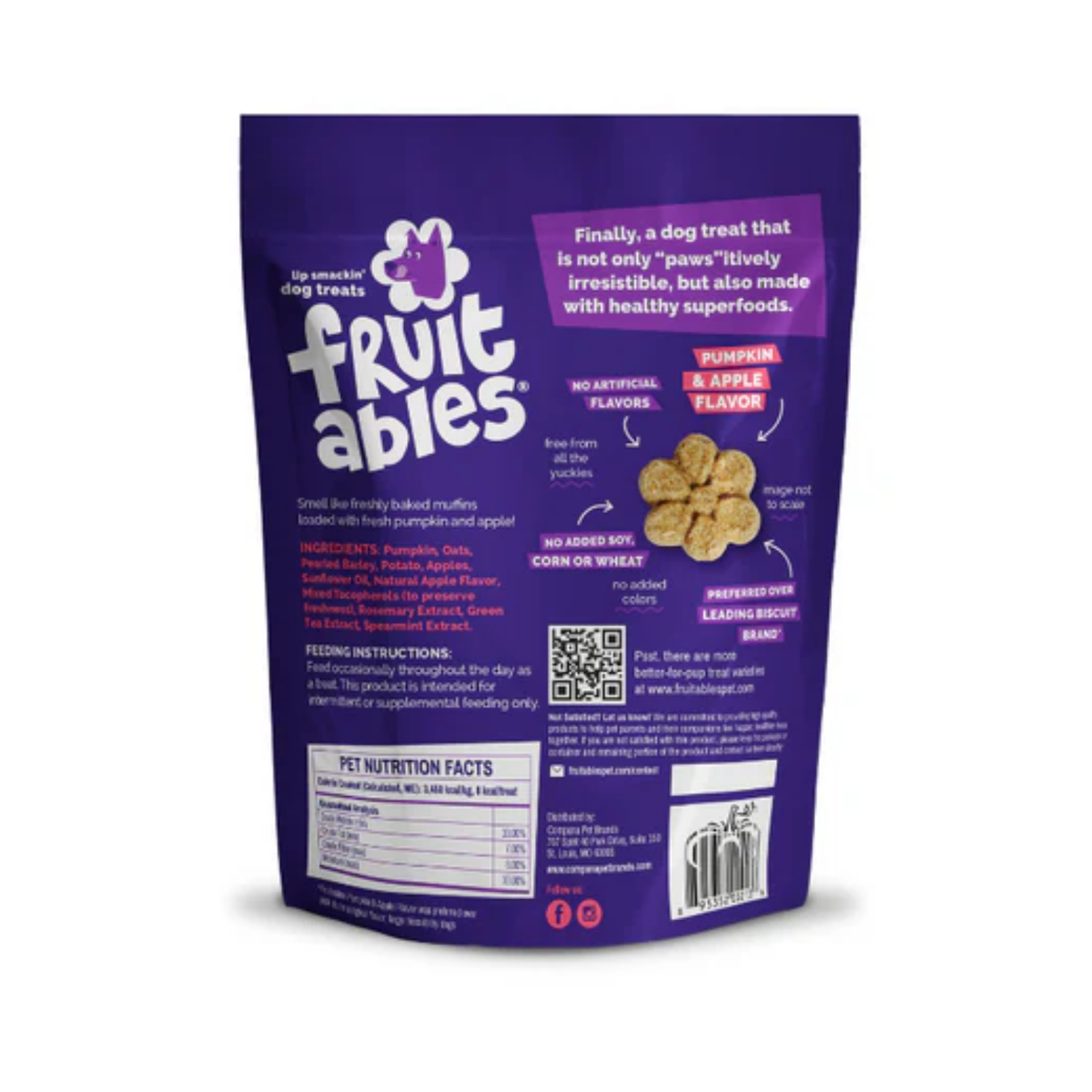 Fruitables Premios naturales Calabaza y Manzana