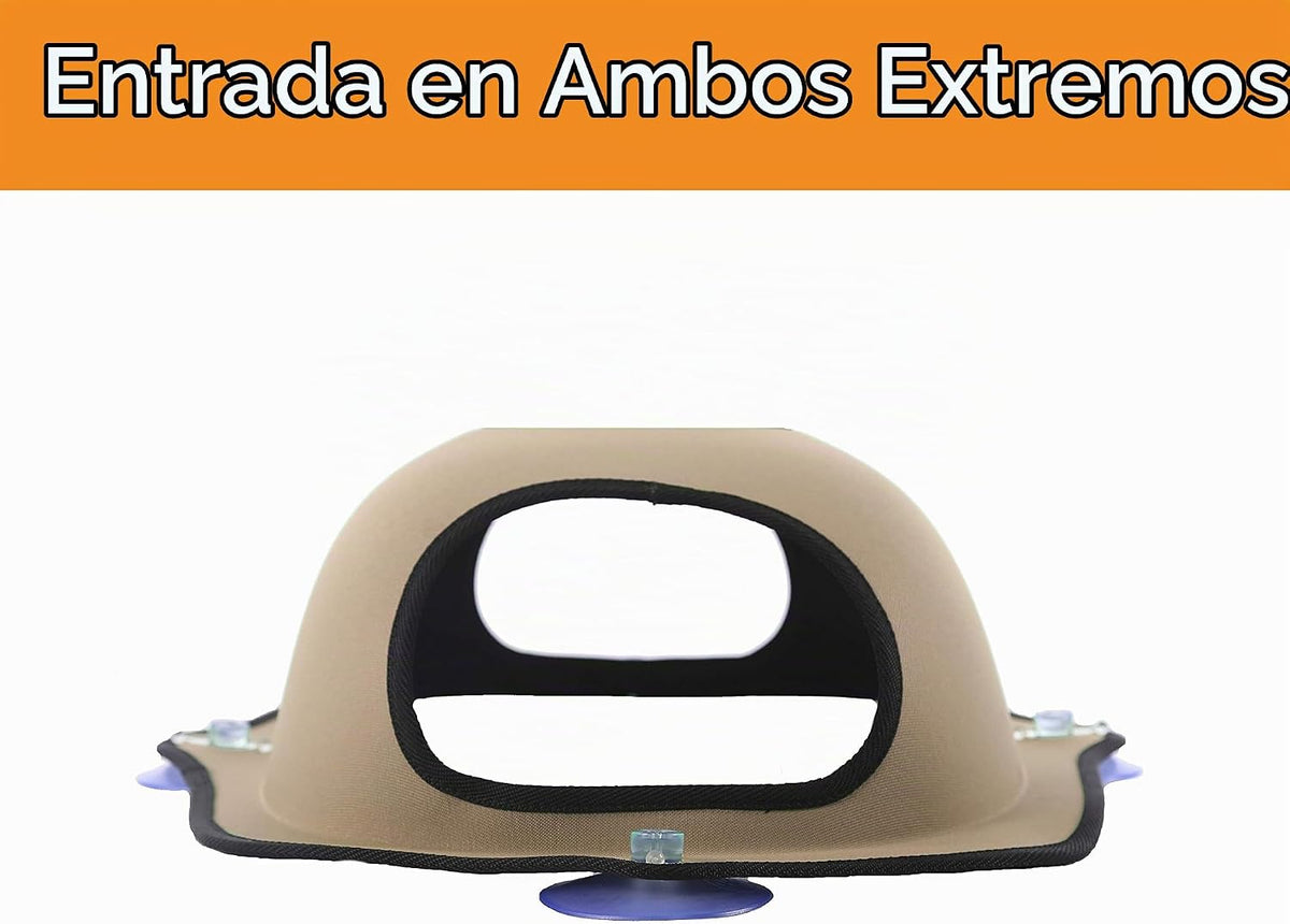 Cama de ventana K&H color Beige para gato EZ Mount Window Pod Kitty Sill