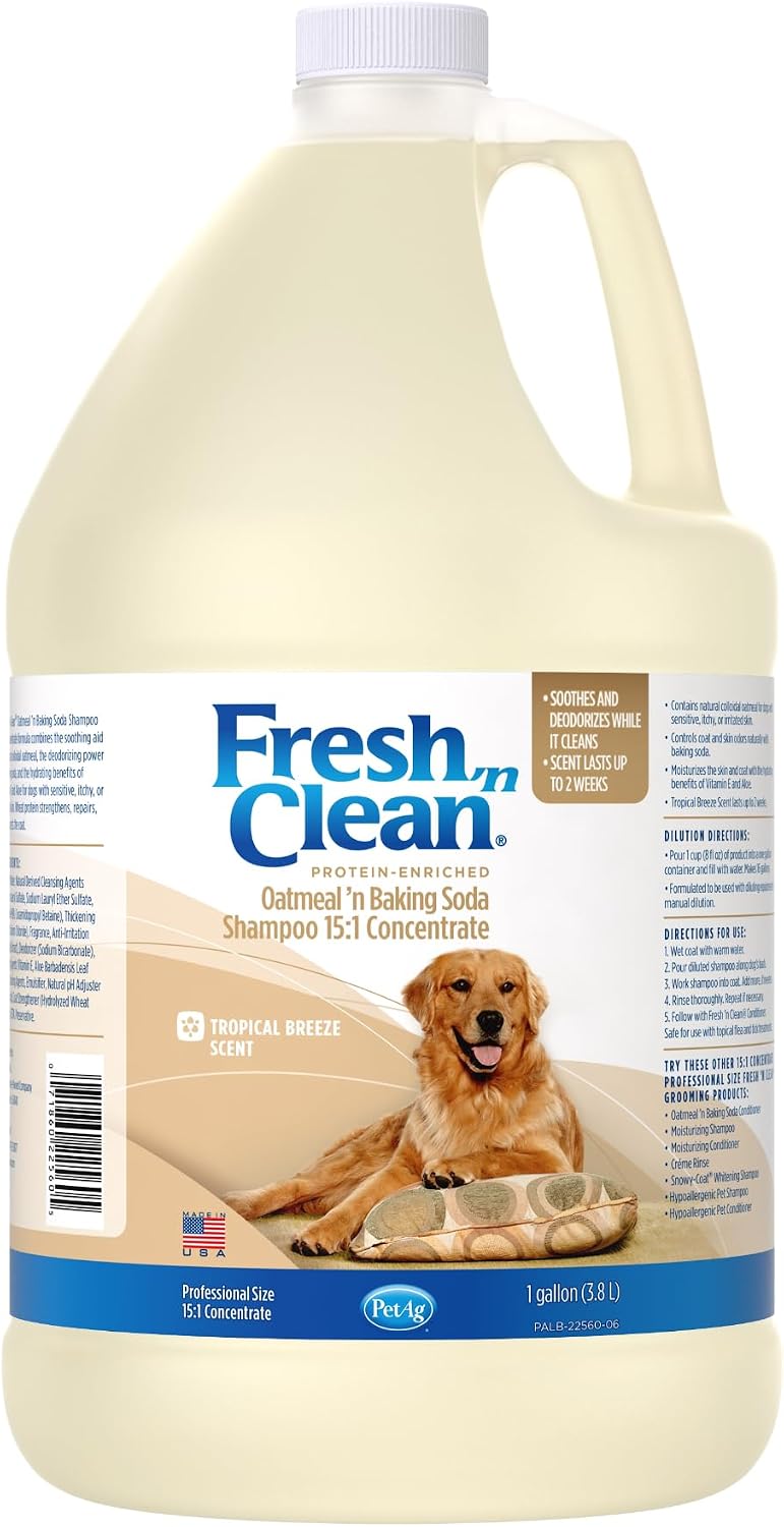 Champú Fresh 'n Clean® Avena y Bicarbonato de Sodio Concentrado 15:1, Esencia de Brisa Tropical