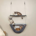 Hamaca doble de pared K&H para gato, gris