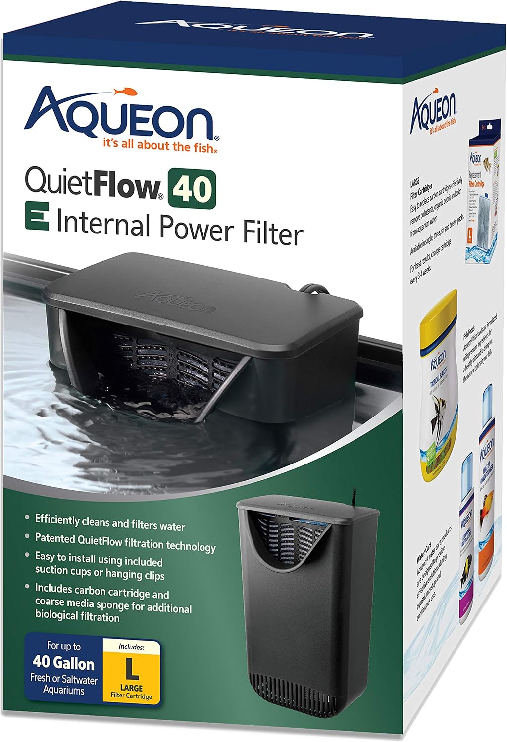 Aqueon Filtro Quietflow E Interno 40 Galones Grande