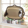 Cama de ventana K&H color Beige para gato EZ Mount Window Pod Kitty Sill