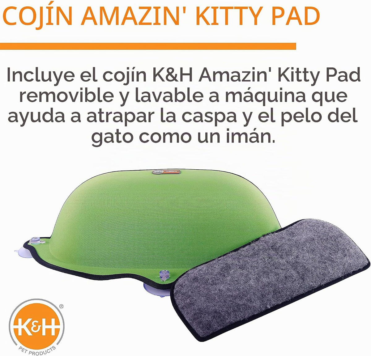 Cama de ventana K&H color verde para gato