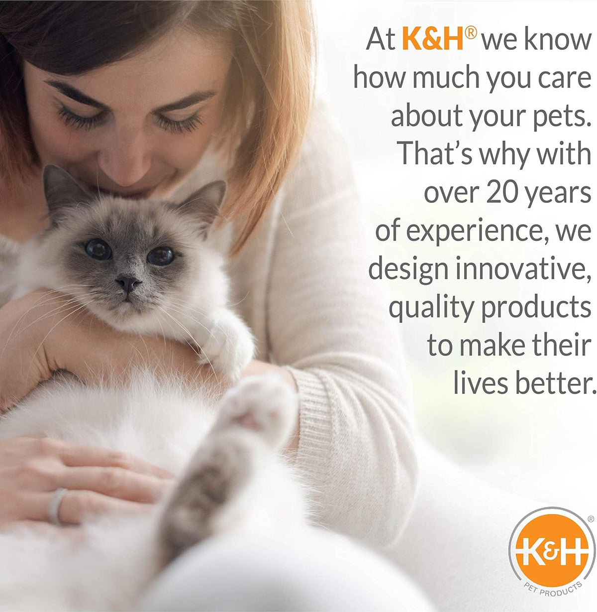 Cama de ventana K&H Kitty Sill color gris para gato
