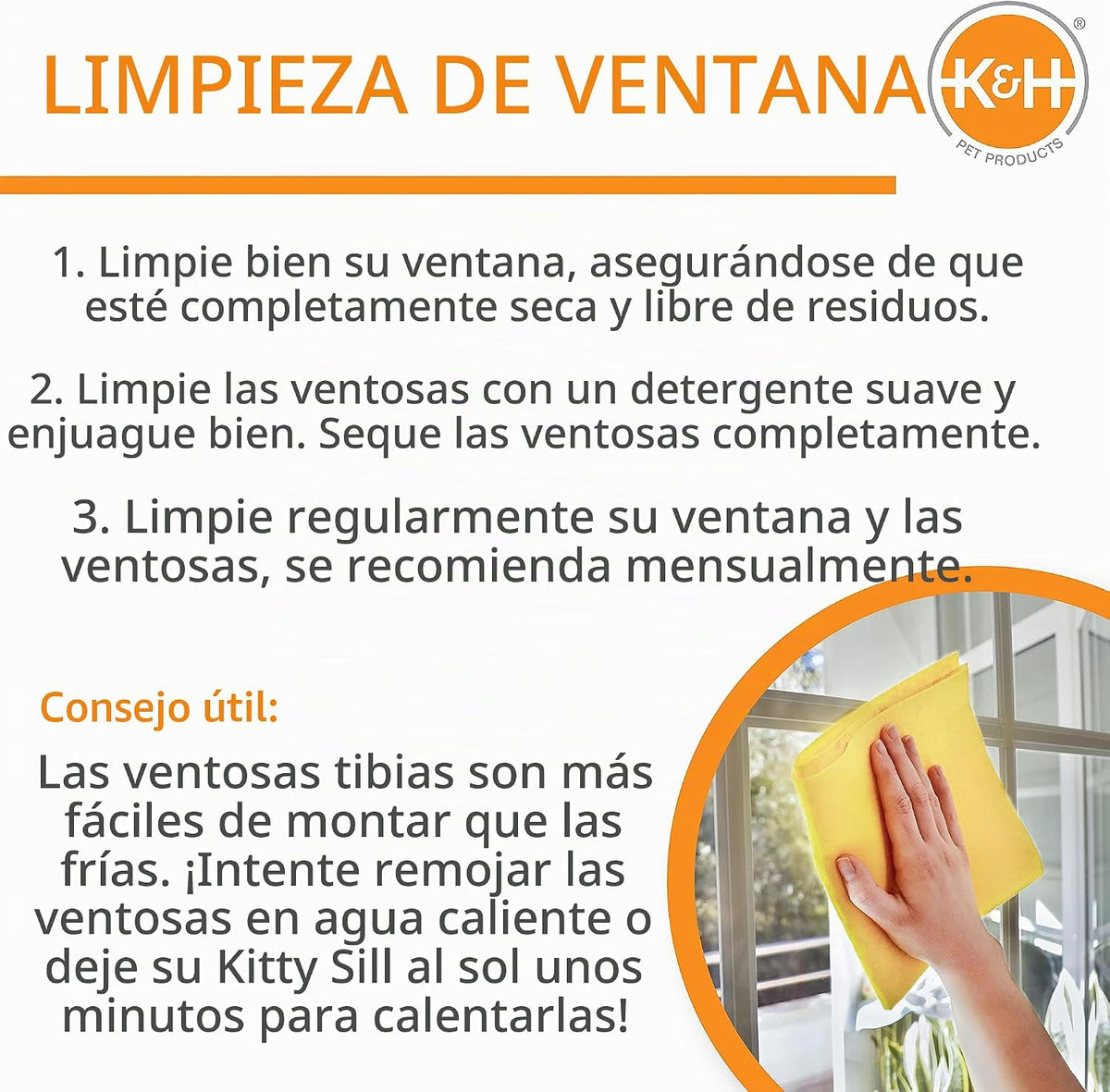 Cama de ventana K&H Kitty Sill color gris para gato