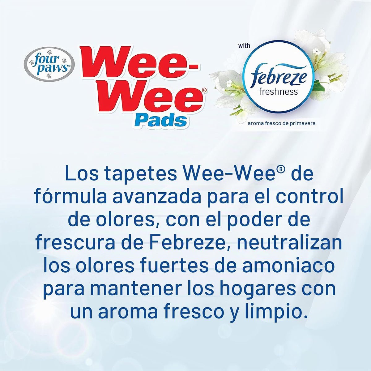 Wee-Wee Pads Tapete entrenador Control de olor con Febreze