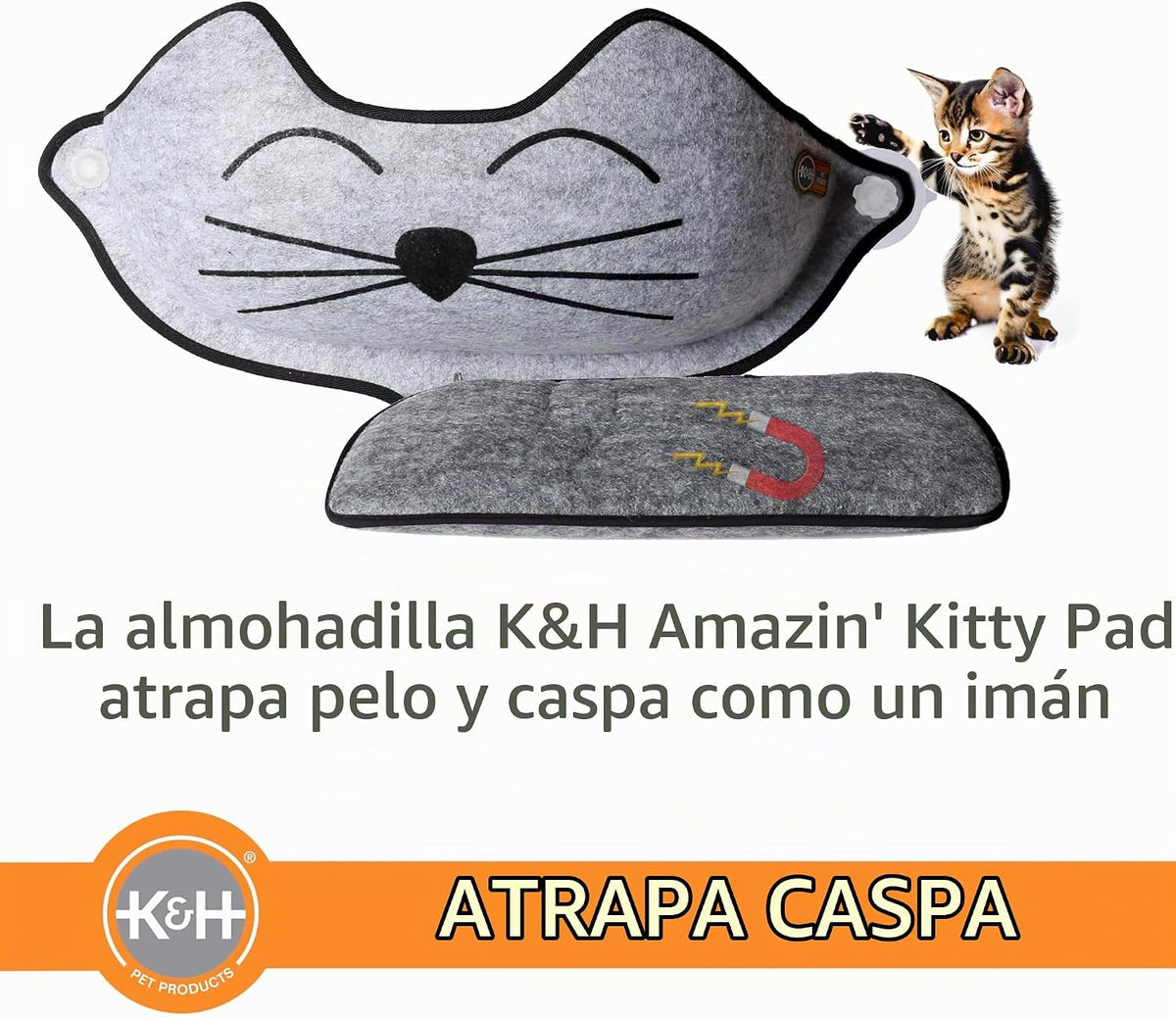 Cama de ventana K&H color gris para gato