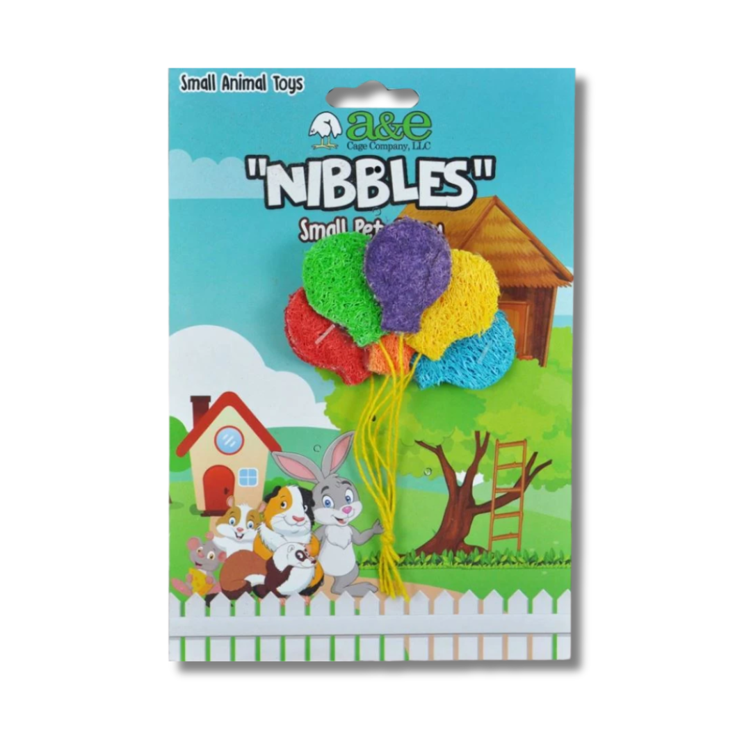 Juguete A&E Nibbles de Esponja Globos para Pequeño Mamíferos