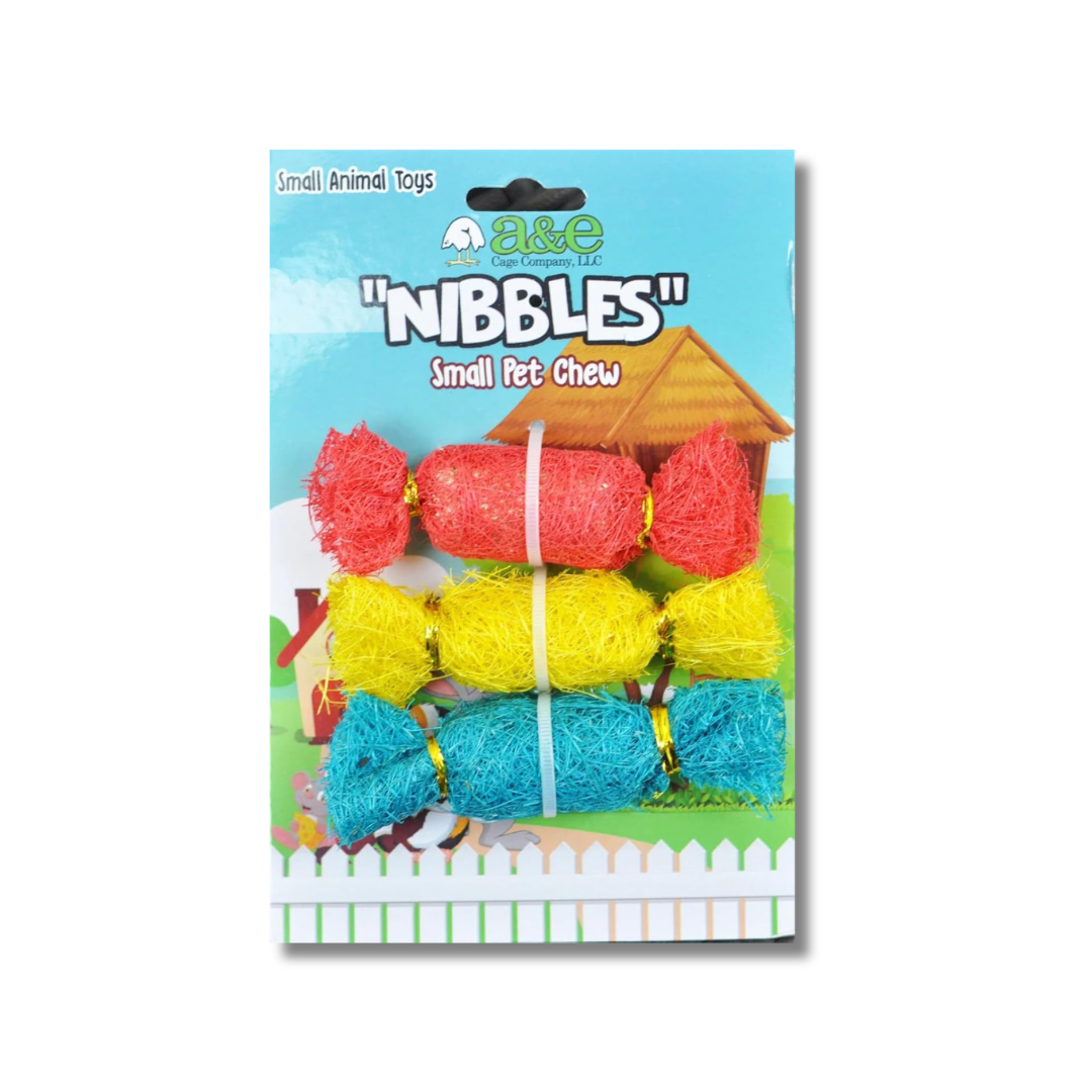 Juguete A&E Nibbles de Esponja Dulces para Pequeño Mamíferos