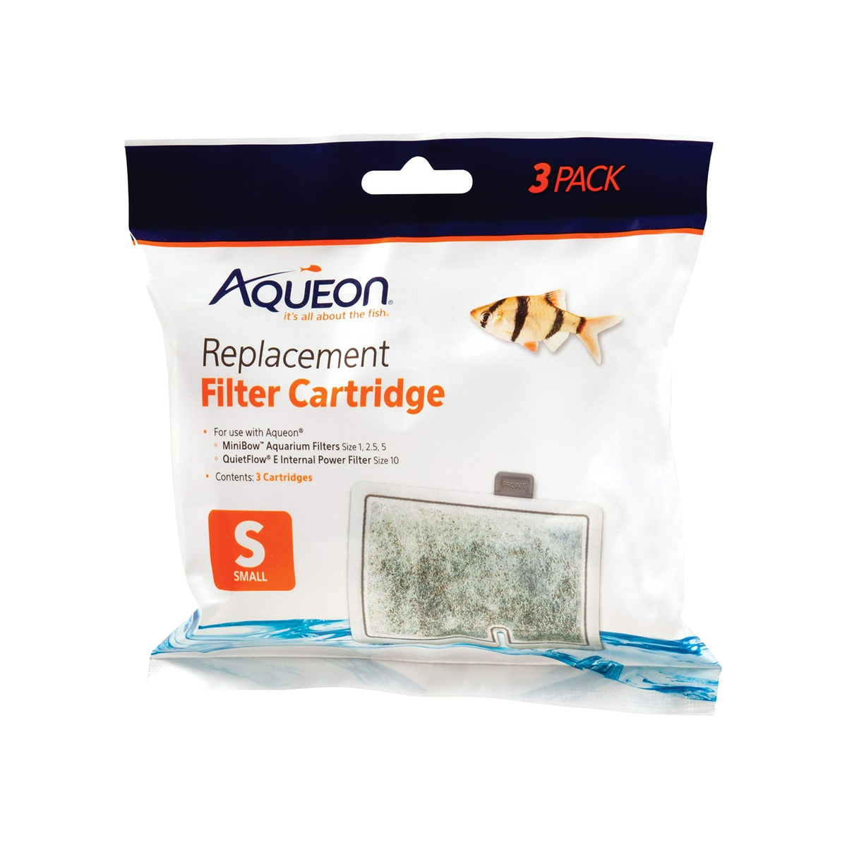 Aqueon 3 pack Cartucho para filtro de acuario (Tamaño Chico)
