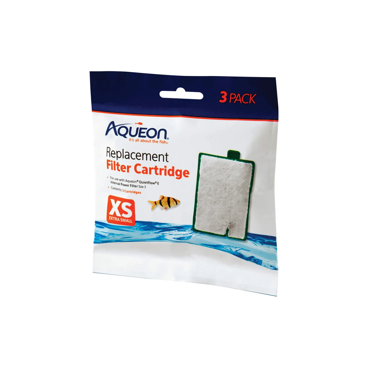 Aqueon 3 pack Cartucho para filtro de acuario (Extra Chico)