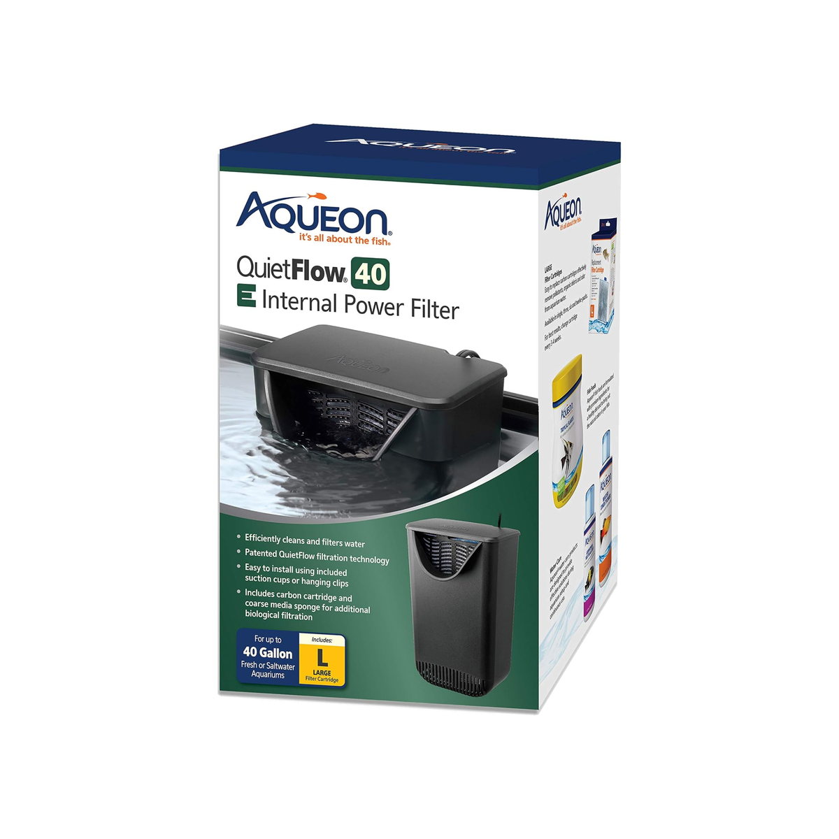 Aqueon Filtro Quietflow E Interno 40 Galones Grande