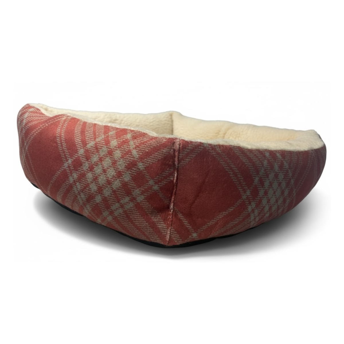 DMC Cama Cozy Pet estampado Vino y Gris a Cuadros