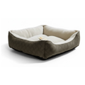 DMC Cama Cozy Pet estampado Lineas Café Plata