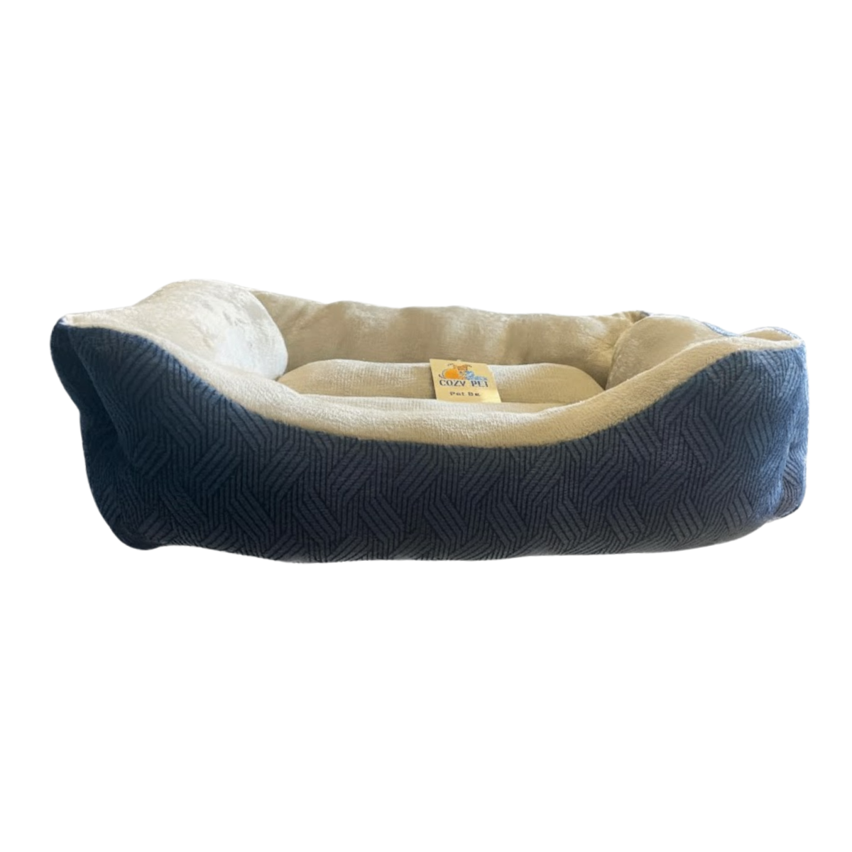 DMC Cama Cozy Pet estampado Lineas Azul Plata