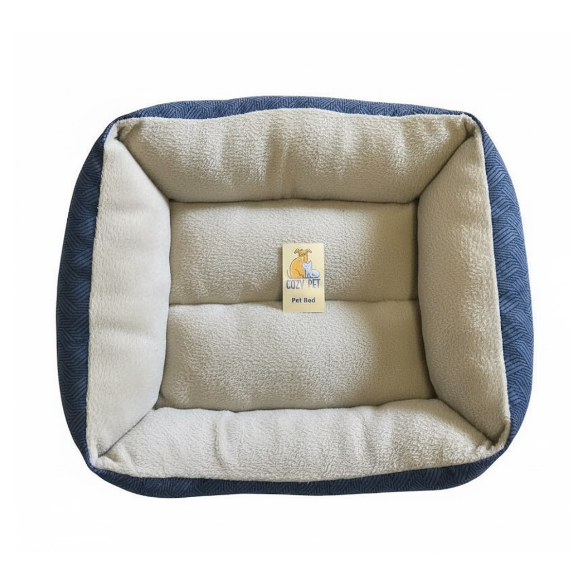 DMC Cama Cozy Pet estampado Lineas Azul Plata