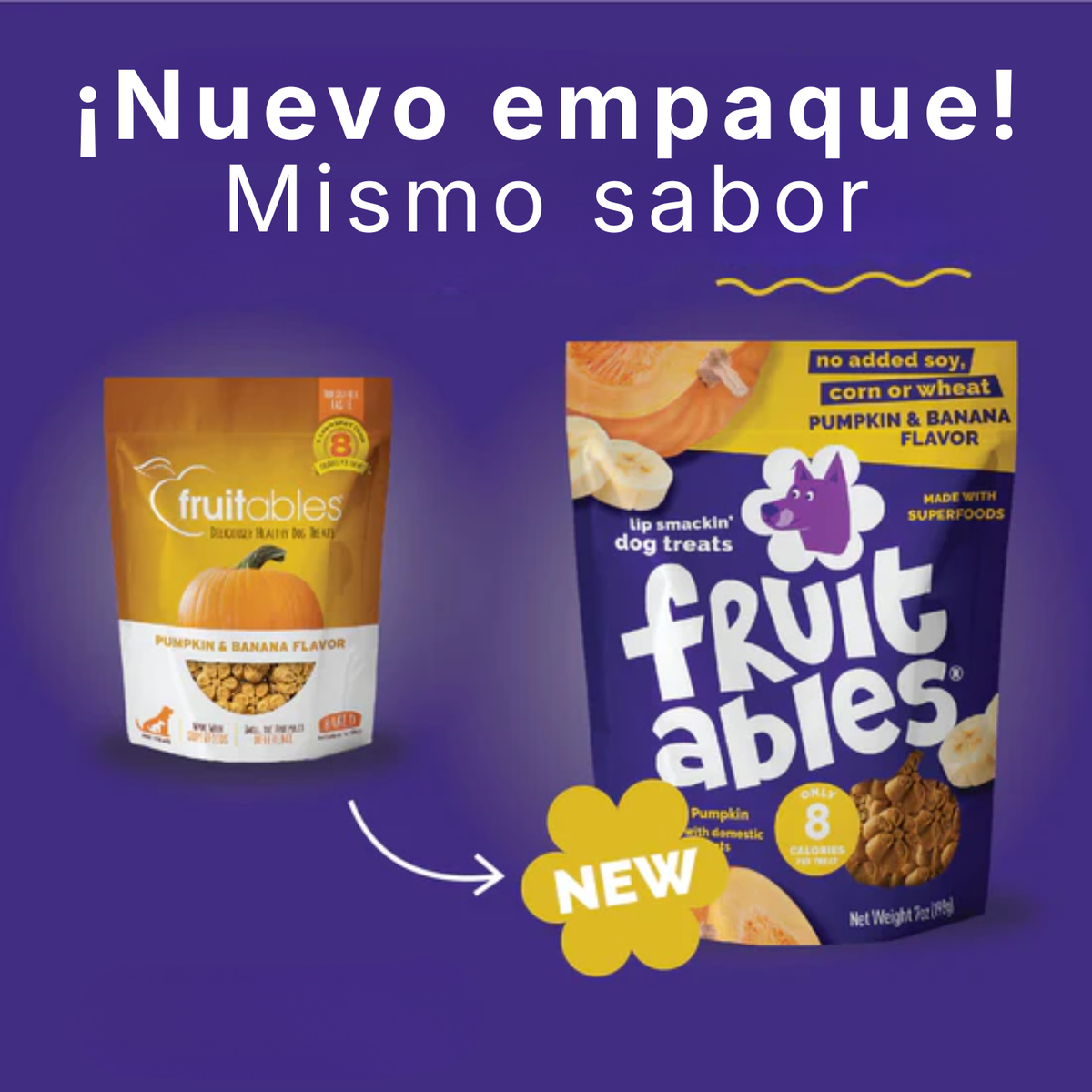 Fruitables Premios naturales Calabaza y Plátano