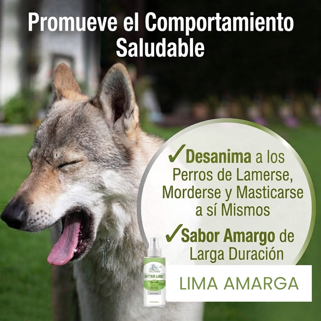 Spray limón amargo para disuadir la mordida de perros