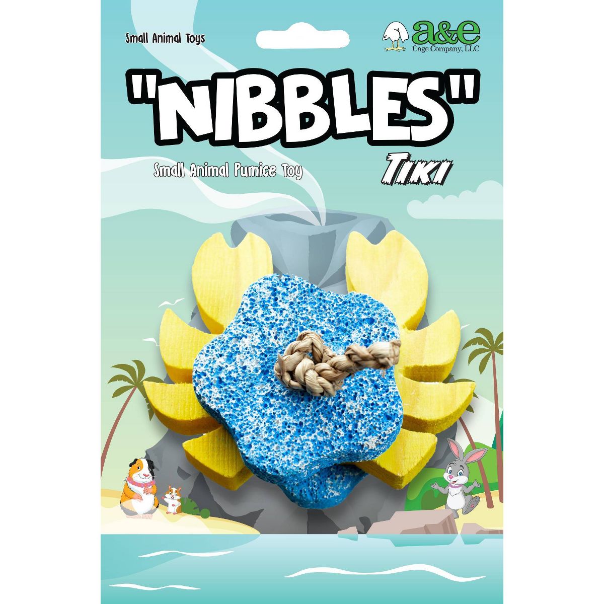 Juguete A&E Nibbles Mordedera Crabby de Pomez y Madera para Pequeño Mamíferos
