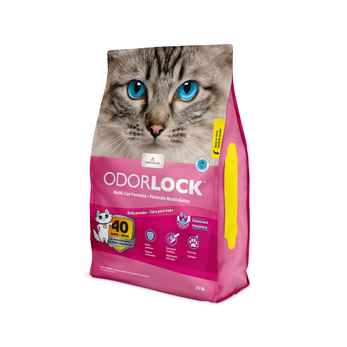 Intersand Odorlock Arena para gato aroma talco para bebé