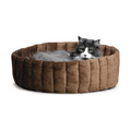K&H Cama Kitty Cup Beige/Moca, para gato chico