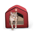 K&H Casa para interior roja/beige para gato