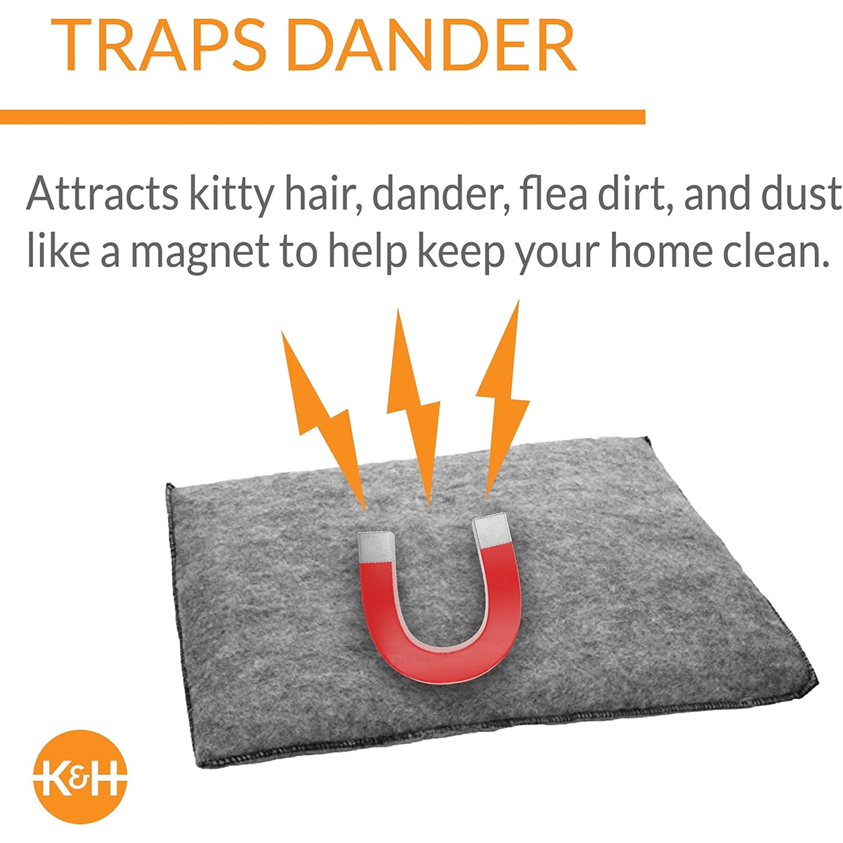 K&H Colchoneta Amazin' Kitty Pad gris, para gato
