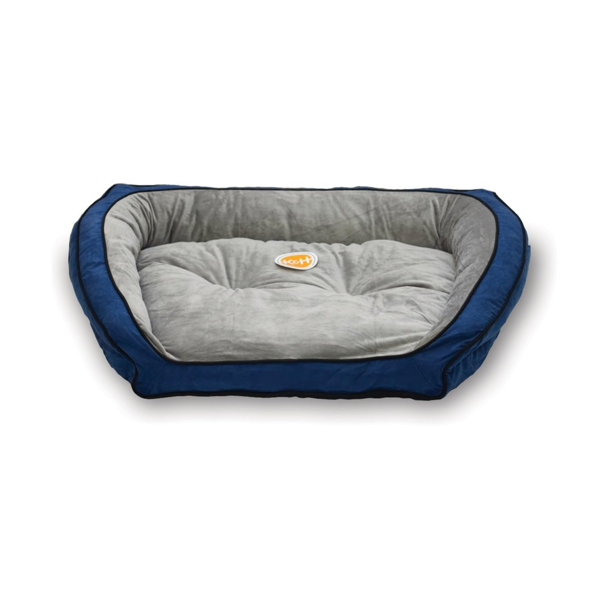 K&H Cama Bolster Couch Azul/Gris, para perro pequeño