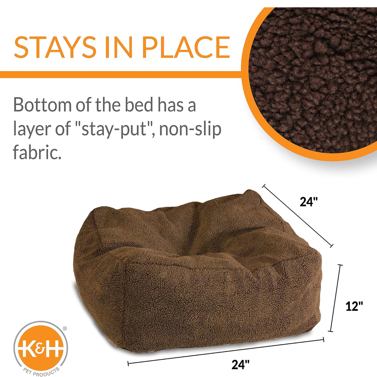 K&H Cama Cuddle Cube Moca, para perro chico