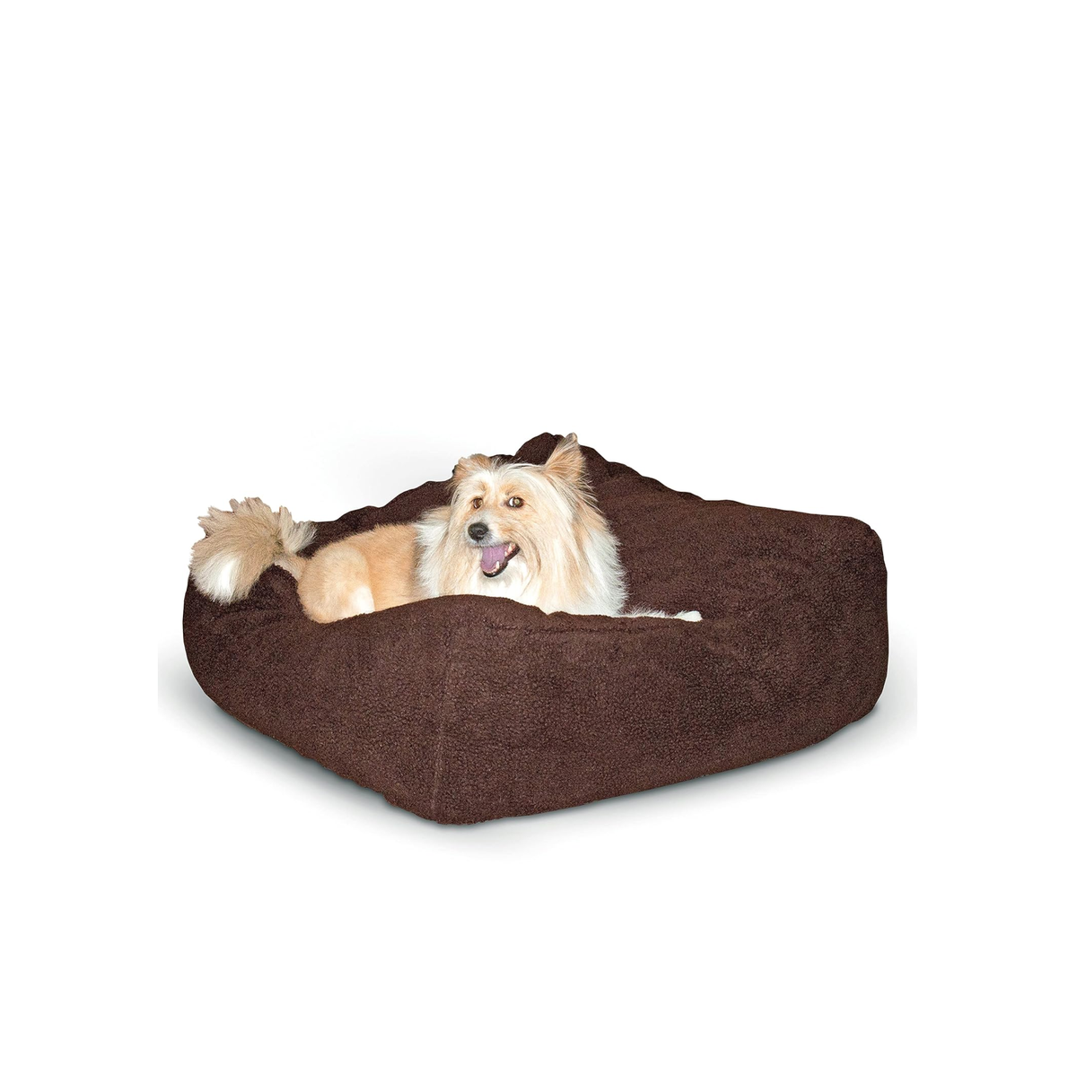 K&H Cama Cuddle Cube Moca, para perro mediano