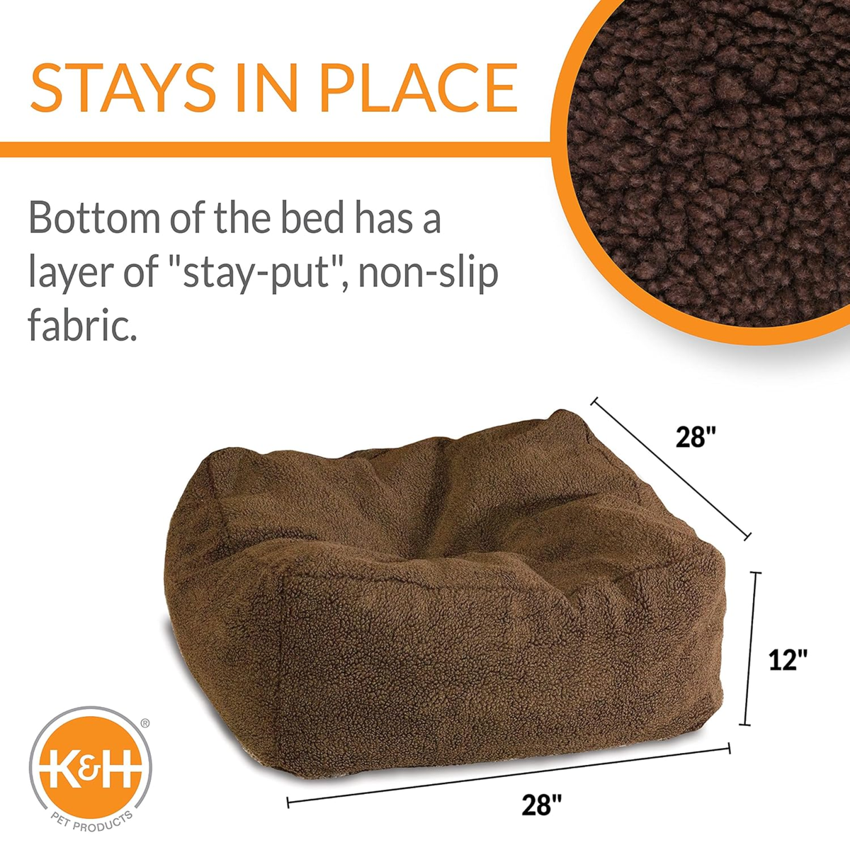 K&H Cama Cuddle Cube Moca, para perro mediano