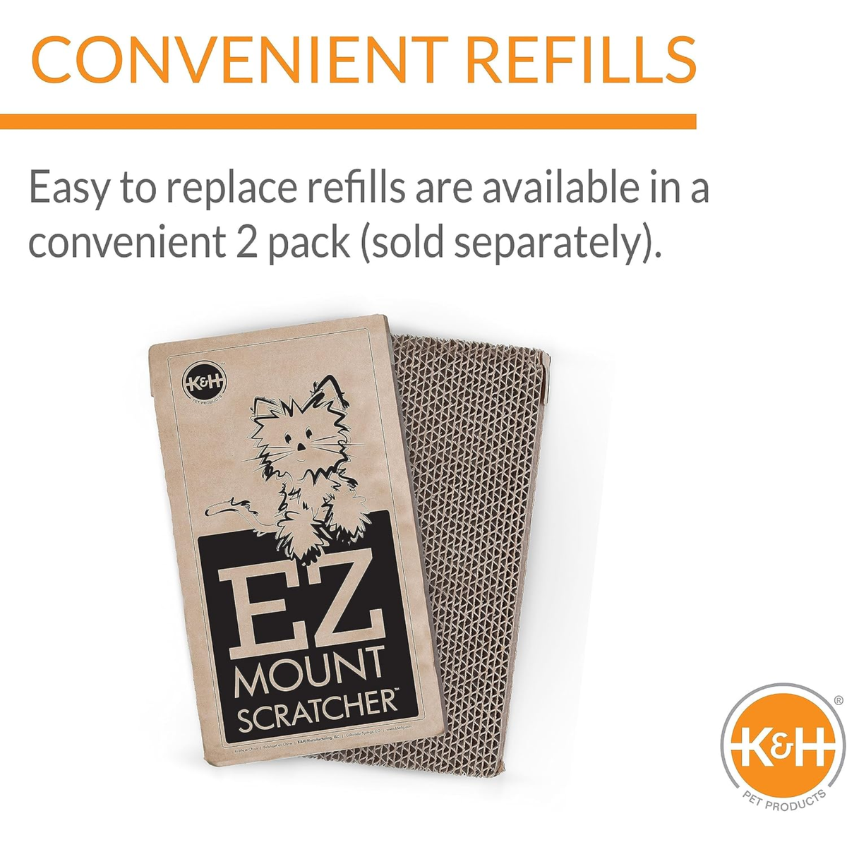 K&H Rascador de ventana EZ Mount Negro, para gatos