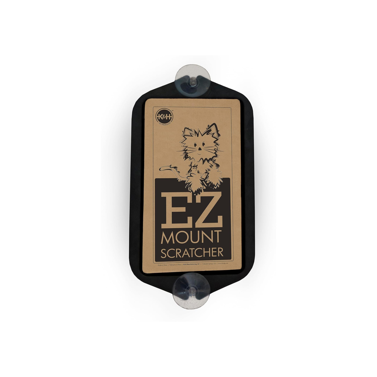 K&H Rascador de ventana EZ Mount Negro, para gatos