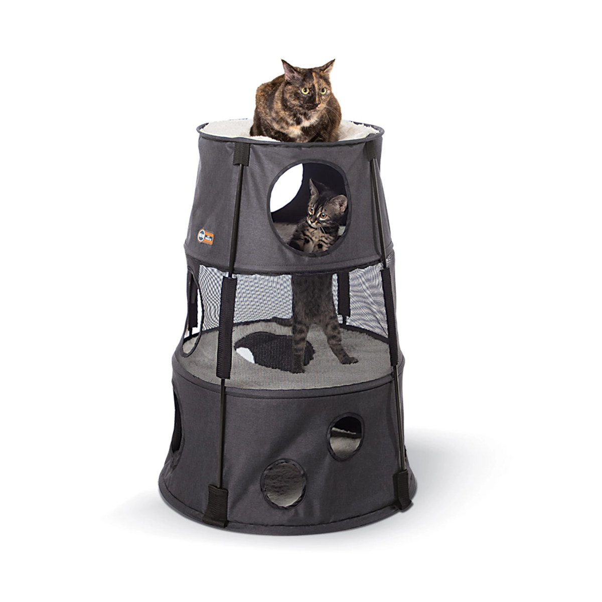 K&H Torre  Kitty Tower Classy 3 pisos mezclilla, para gato