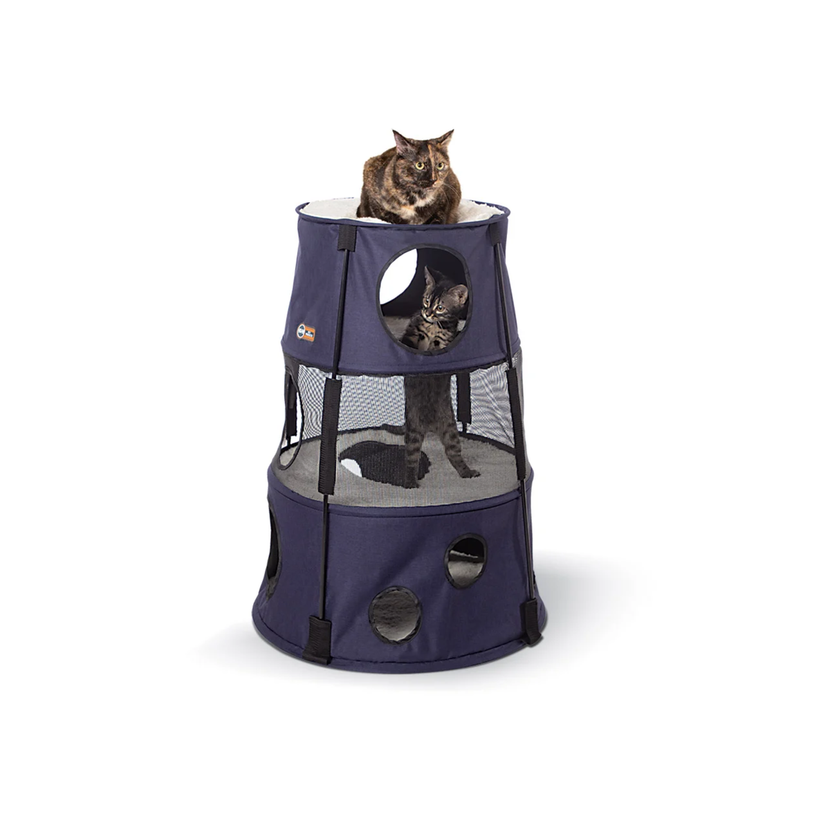 K&H Torre  Kitty Tower Classy 3 pisos mezclilla, para gato