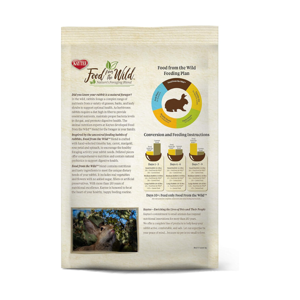 Kaytee Alimento Natural Food from the Wild Conejo