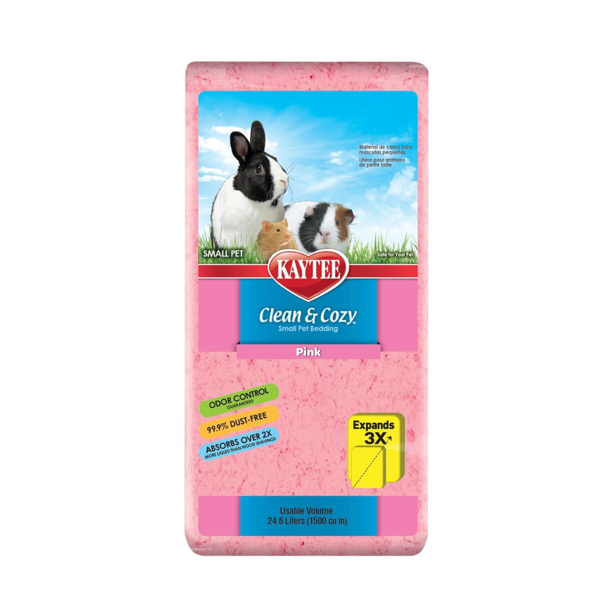 Kaytee Sustrato antiolor Clean & Cozy Rosa