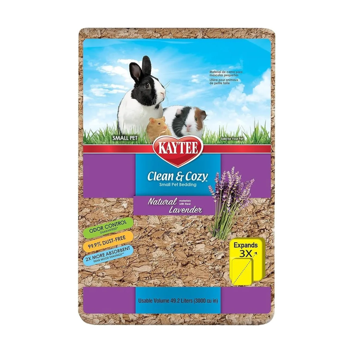 Kaytee sustrato antiolores Clean & Cozy Natural Lavanda