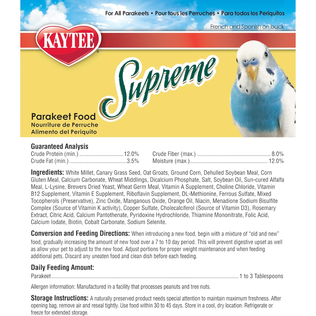 Kaytee Supreme Periquito Australiano