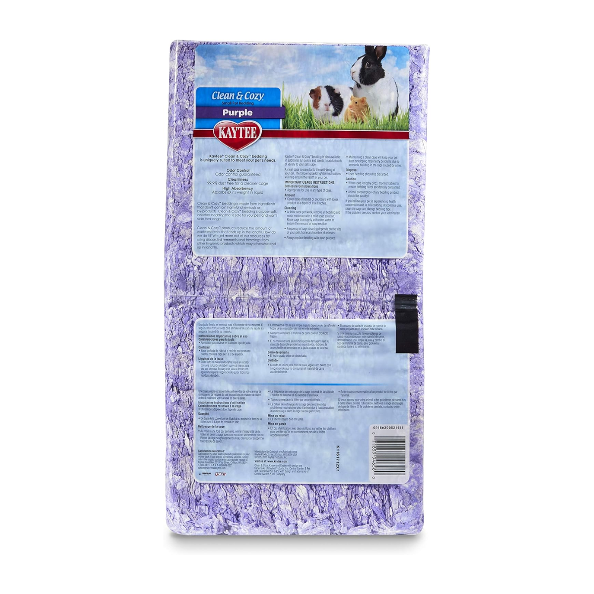 Kaytee Sustrato antiolor Clean & Cozy Morado