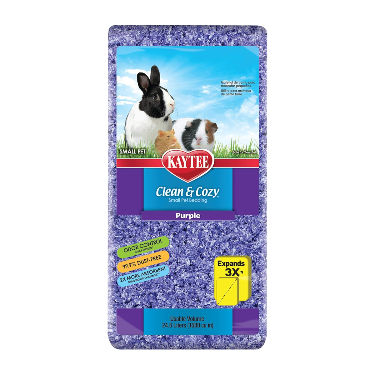 Kaytee Sustrato antiolor Clean & Cozy Morado