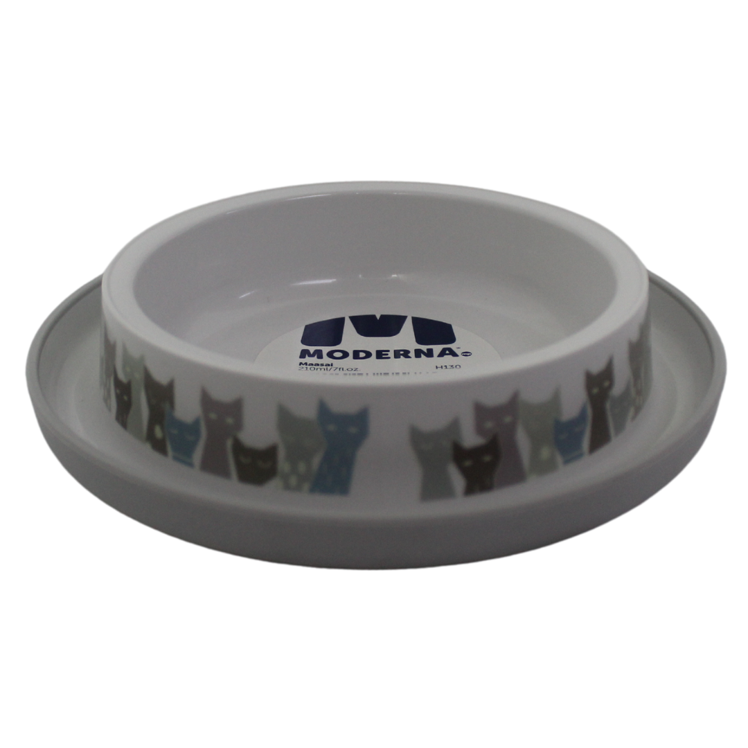 Moderna Plato para Gato Trendy Dinner Maasai