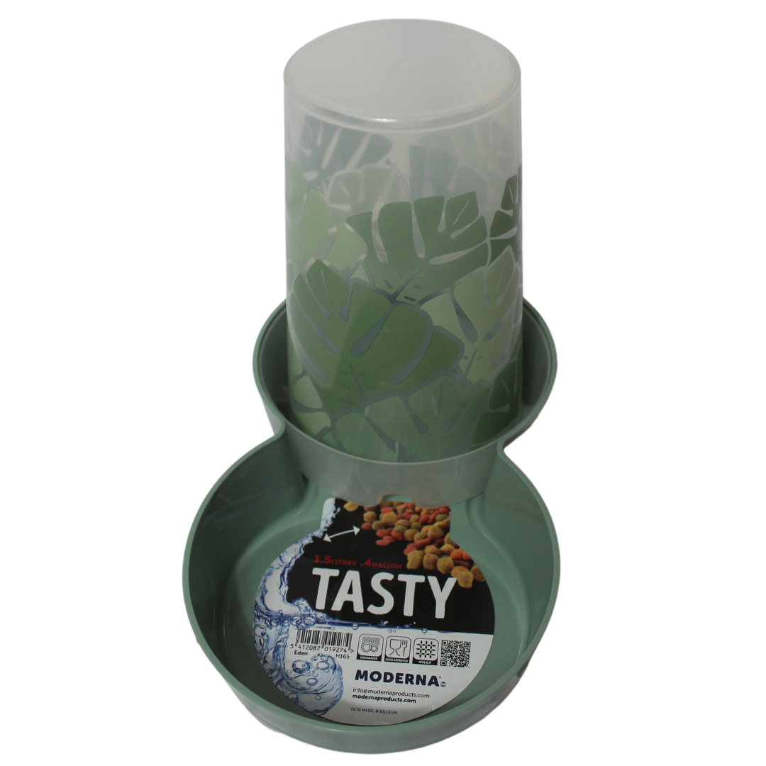 Moderna Dispensador de Alimento y Agua Tasty Dinner Eden