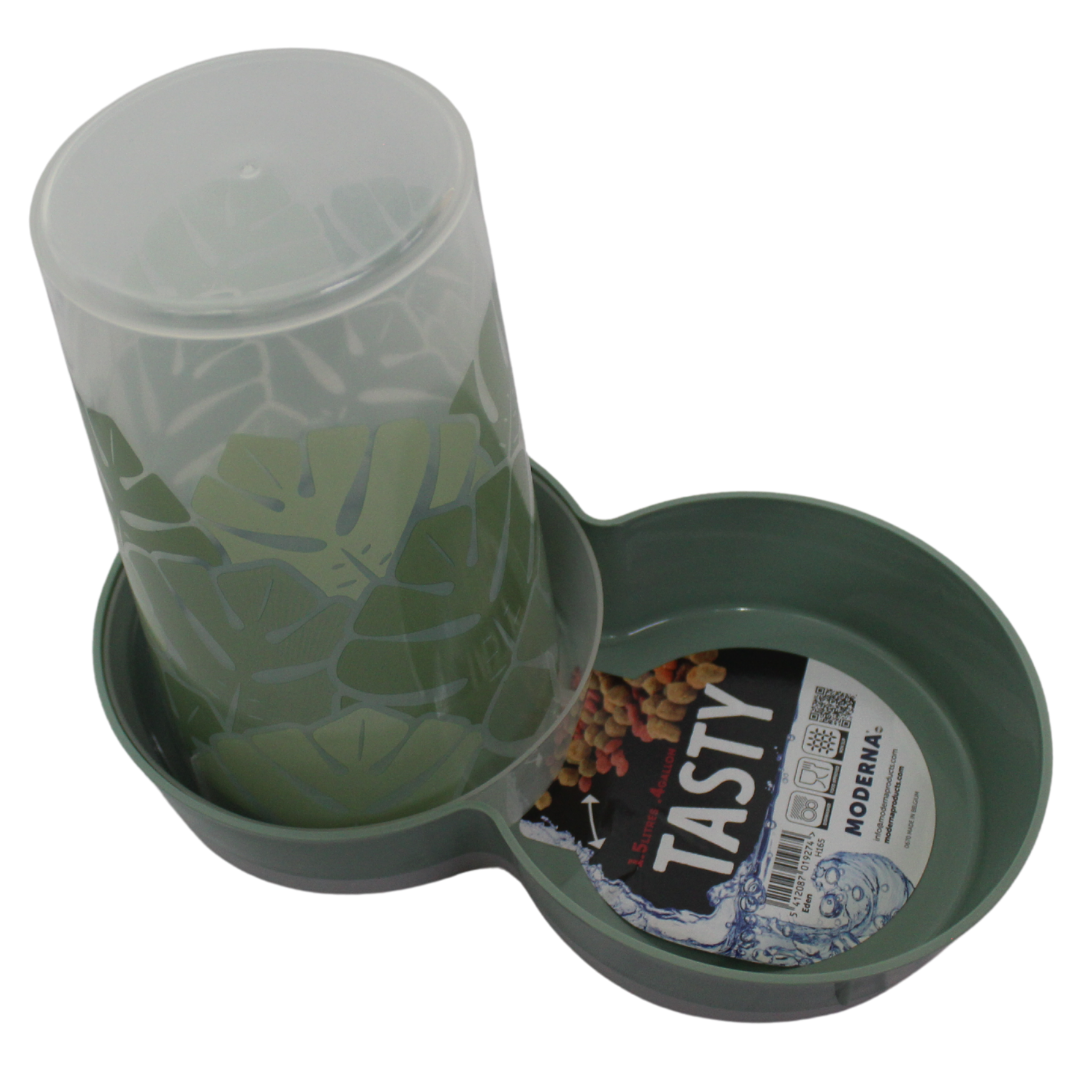 Moderna Dispensador de Alimento y Agua Tasty Dinner Eden