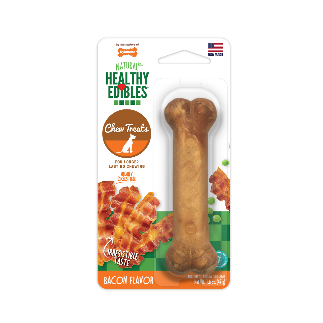 Nylabone Healthy Edibles Premios Sabor Tocino para Perros