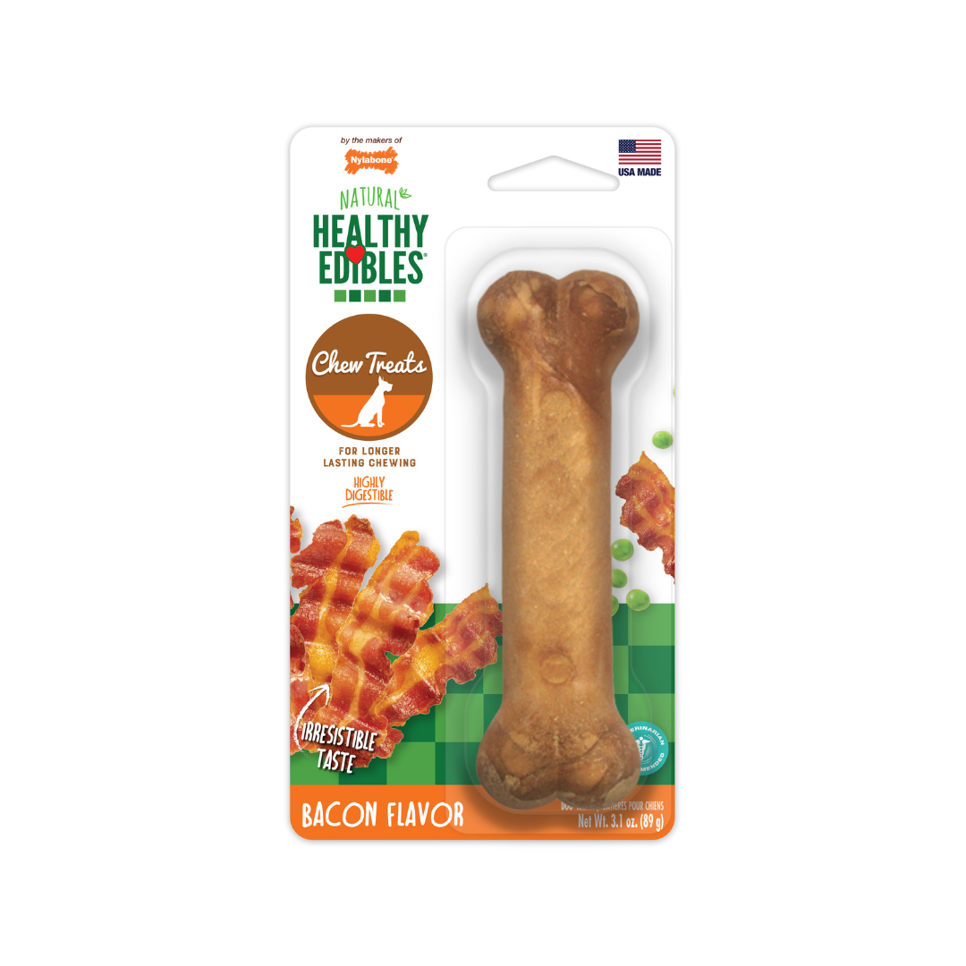 Nylabone Healthy Edibles Premios Sabor Tocino para Perros