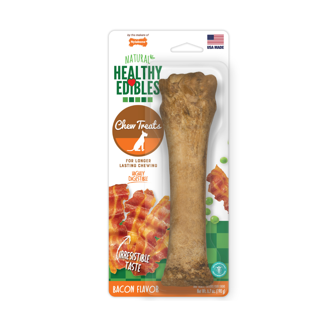 Nylabone Healthy Edibles Premios Sabor Tocino para Perros